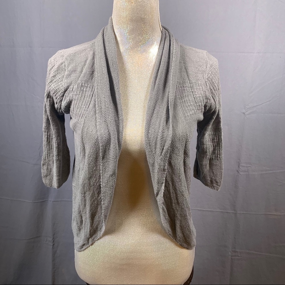 Absolutely Gray Shrug Sweater (S)